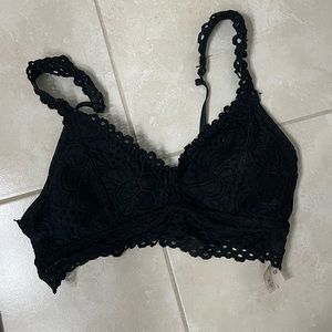 Aeropostale Black Lace Bralette Size Small